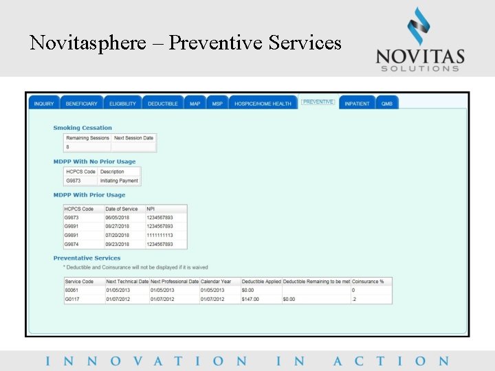 Novitasphere – Preventive Services 