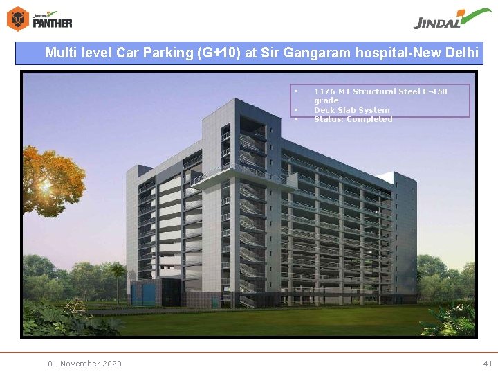 Multi level Car Parking (G+10) at Sir Gangaram hospital-New Delhi • • • 01