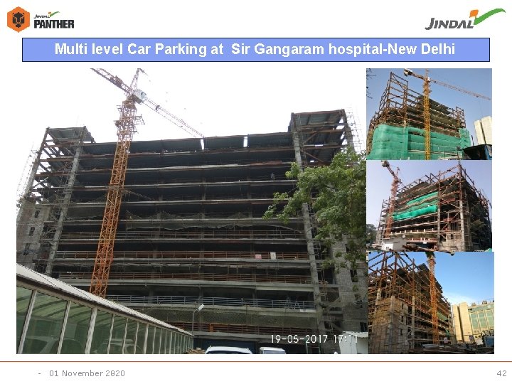 Multi level Car Parking at Sir Gangaram hospital-New Delhi - 01 November 2020 -