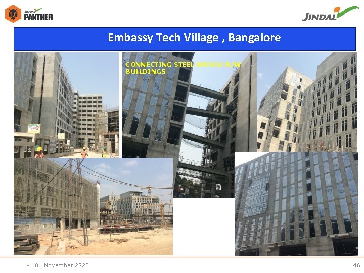 Embassy Tech Village , Bangalore CONNECTING STEEL BRIDGE B/W BUILDINGS - 01 November 2020