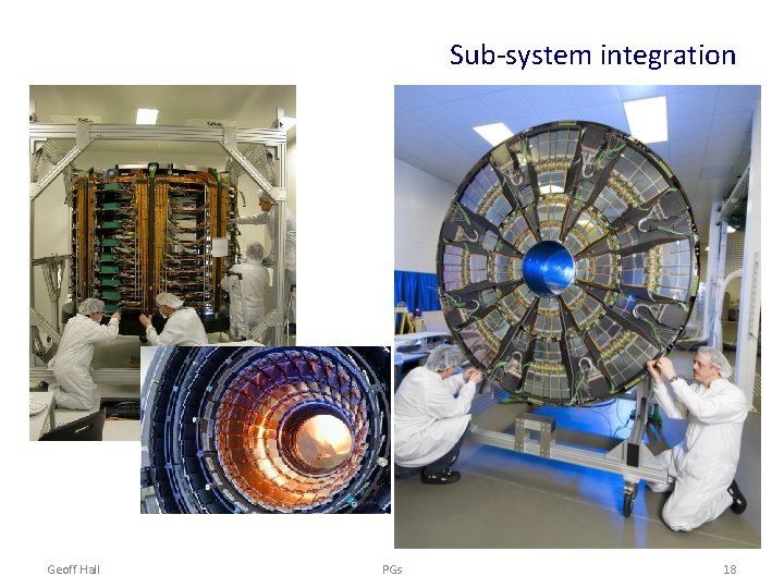 Sub-system integration Geoff Hall PGs 18 