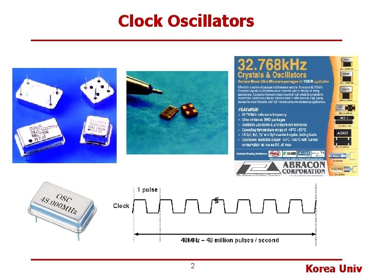 Clock Oscillators 2 Korea Univ 