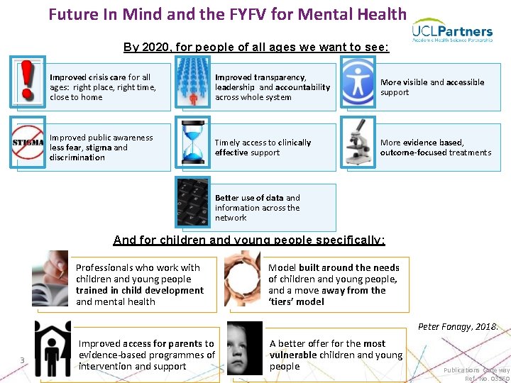 Future In Mind and the FYFV for Mental Health By 2020, for people of