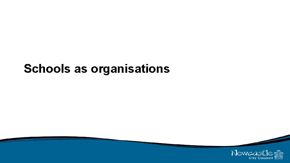 Schools as organisations 