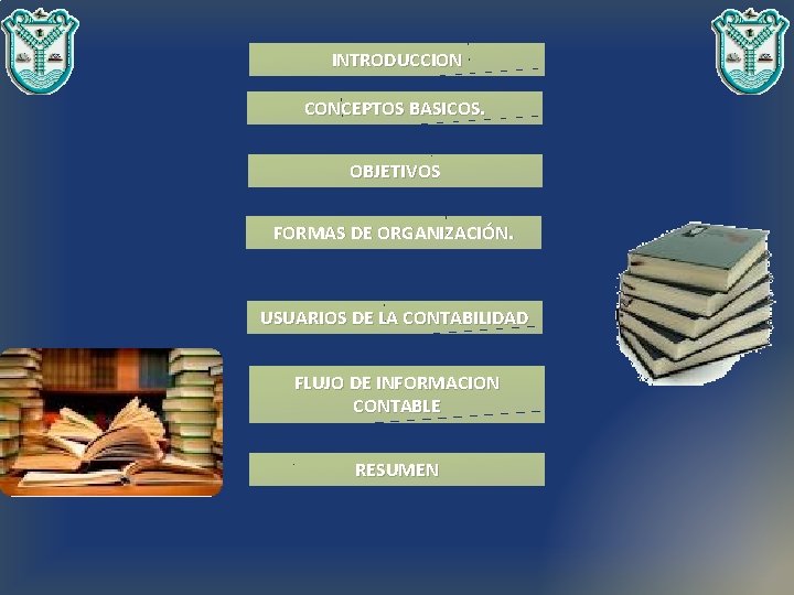 INTRODUCCION CONCEPTOS BASICOS. OBJETIVOS FORMAS DE ORGANIZACIÓN. USUARIOS DE LA CONTABILIDAD FLUJO DE INFORMACION