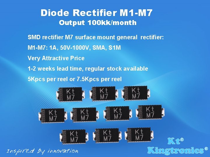 Diode Rectifier M 1 -M 7 Output 100 kk/month SMD rectifier M 7 surface