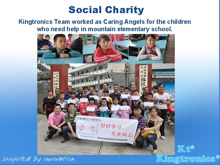 Social Charity Kingtronics Team worked as Caring Angels for the children who need help