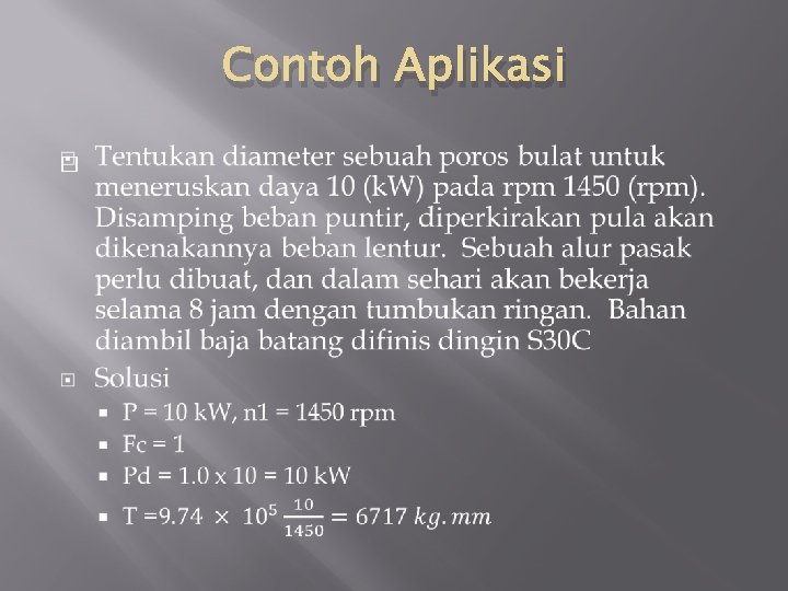 Contoh Aplikasi � 