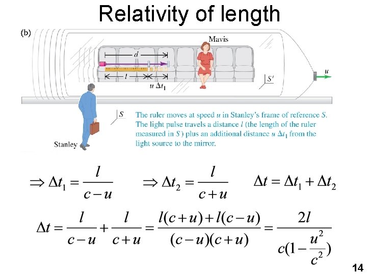 Relativity of length 14 