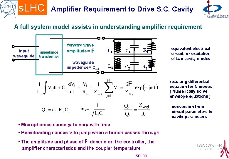 s. LHC Amplifier Requirement to Drive S. C. Cavity A full system model assists