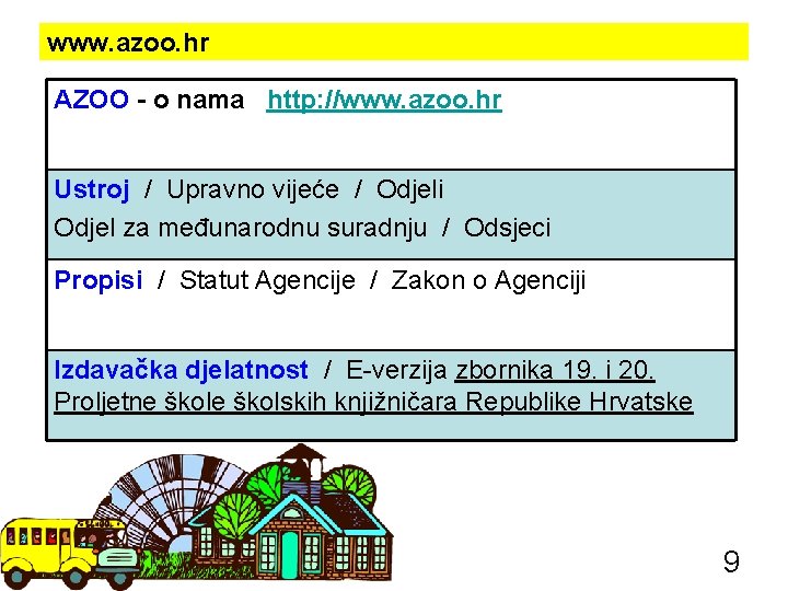 www. azoo. hr AZOO - o nama http: //www. azoo. hr Ustroj / Upravno