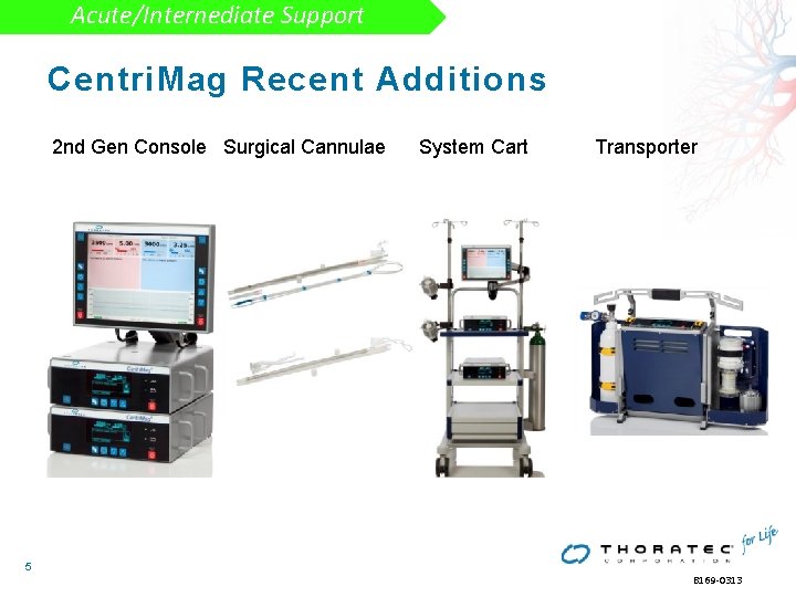 Acute/Internediate Support Centri. Mag Recent Additions 2 nd Gen Console Surgical Cannulae System Cart Acute/Internediate Support Centri. Mag Recent Additions 2 nd Gen Console Surgical Cannulae System Cart