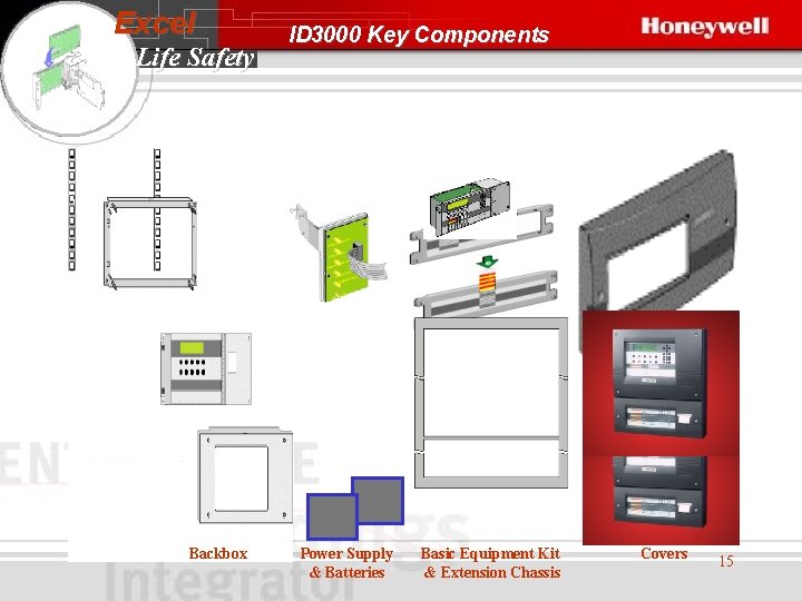 Excel Life Safety Backbox ID 3000 Key Components Power Supply & Batteries Basic Equipment