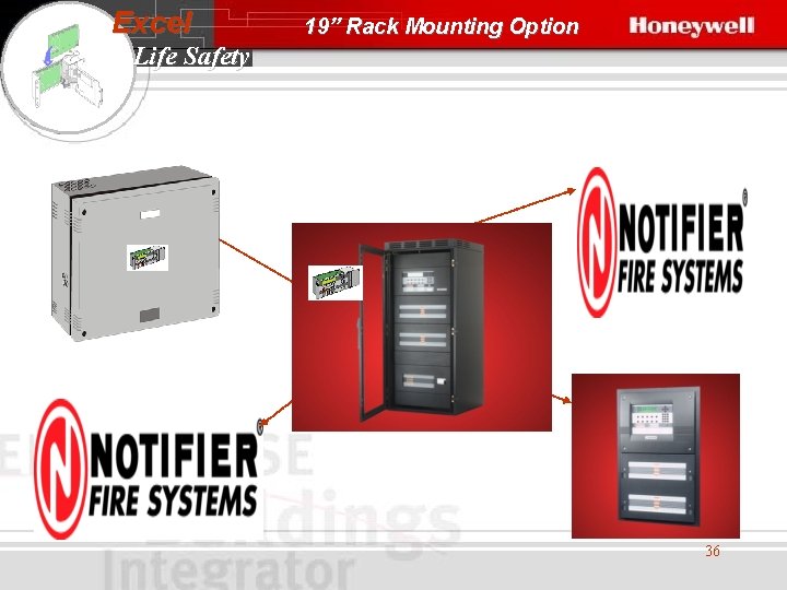 Excel 19” Rack Mounting Option Life Safety 36 