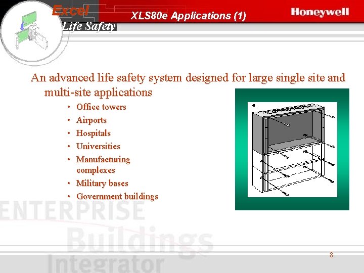 Excel Life Safety XLS 80 e Applications (1) An advanced life safety system designed