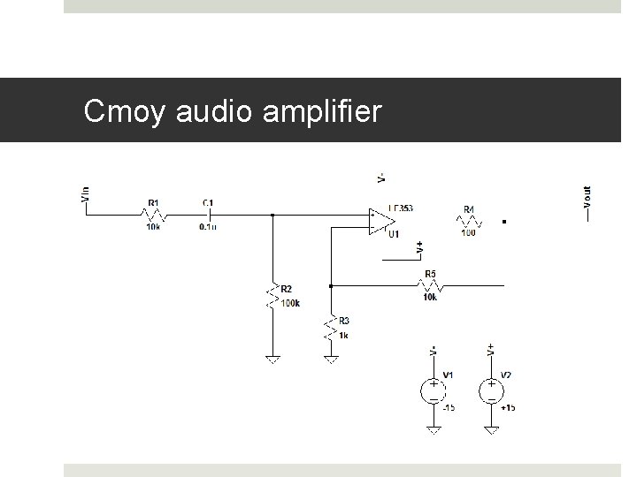 Cmoy audio amplifier 