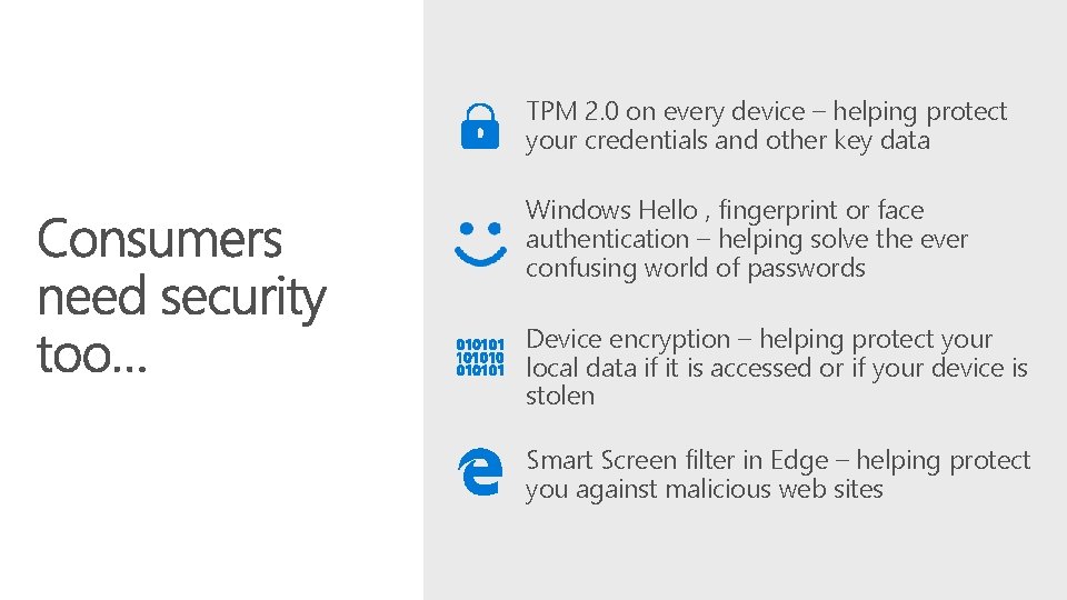 TPM 2. 0 on every device – helping protect your credentials and other key