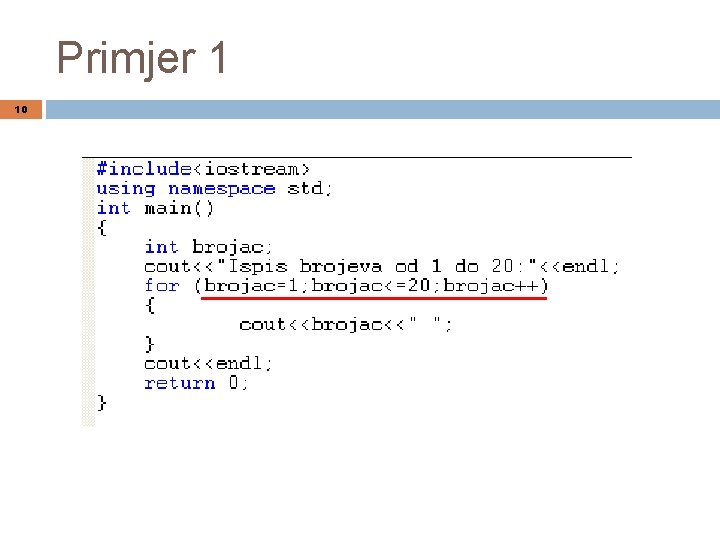 Primjer 1 10 