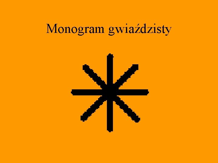 Monogram gwiaździsty 