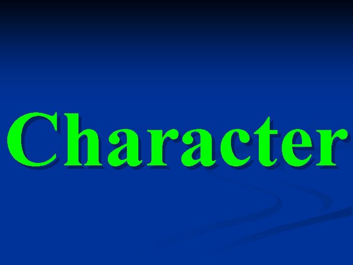 Character 