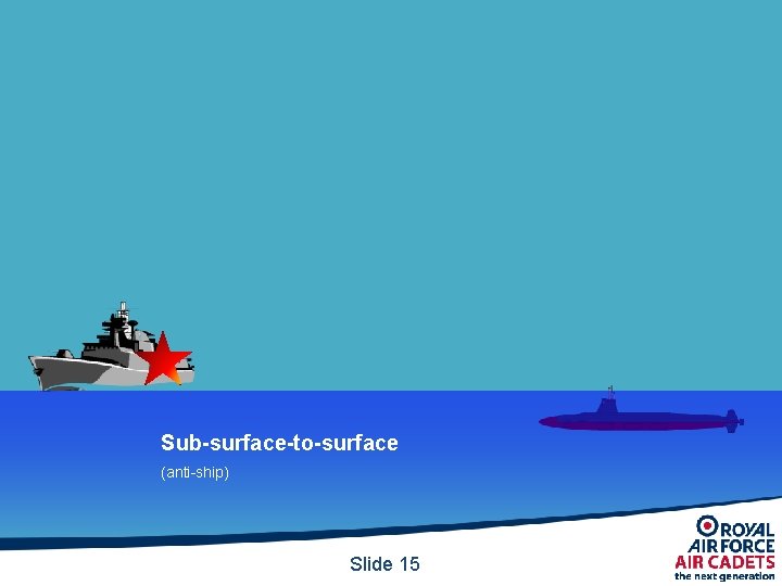 Sub-surface-to-surface (anti-ship) Slide 15 