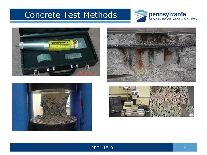 Concrete Test Methods PPT-118 -01 4 