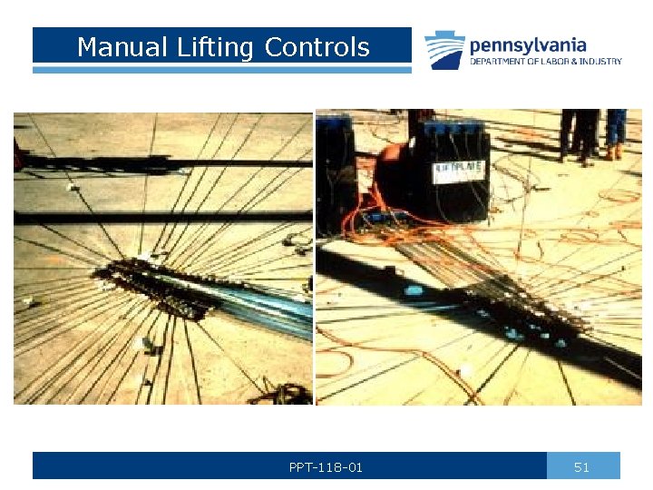 Manual Lifting Controls PPT-118 -01 51 
