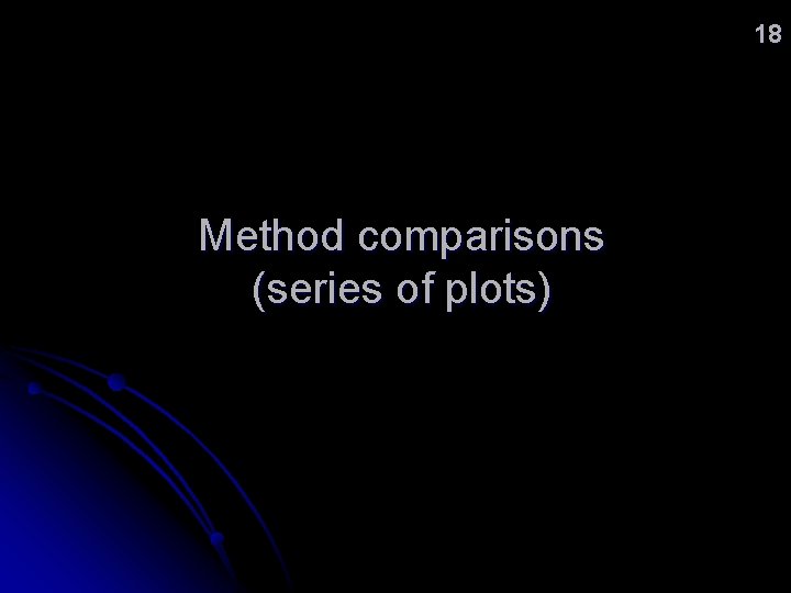 18 Method comparisons (series of plots) 