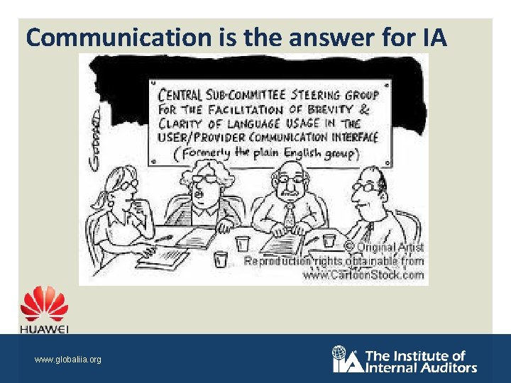 Communication is the answer for IA www. globaliia. org 