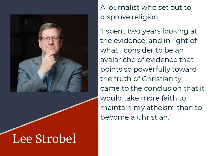 A journalist who set out to disprove religion ‘I spent two years looking at