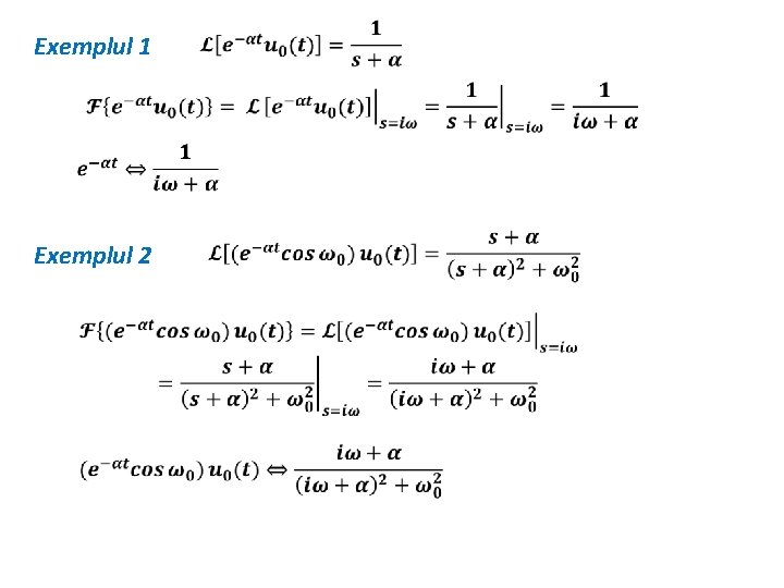 Exemplul 1 Exemplul 2 