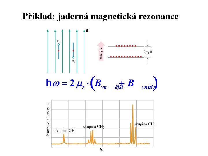 Příklad: jaderná magnetická rezonance Příklad: jaderná magnetická rezonance