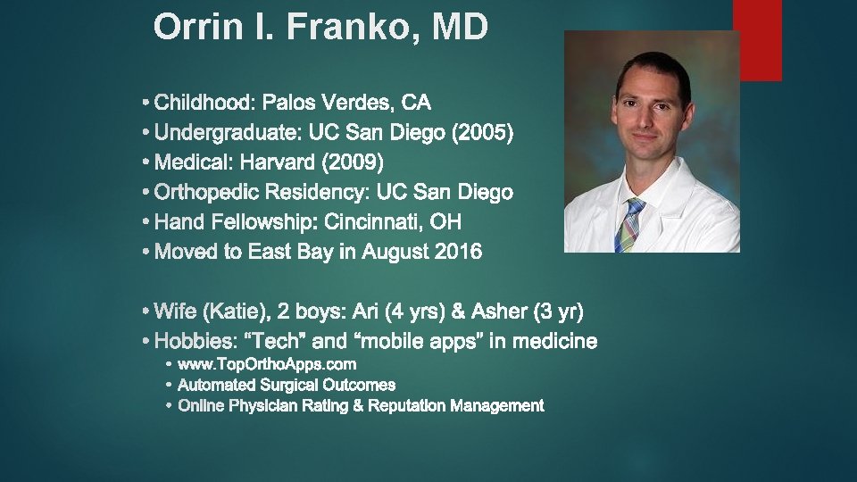 Orrin I. Franko, MD 