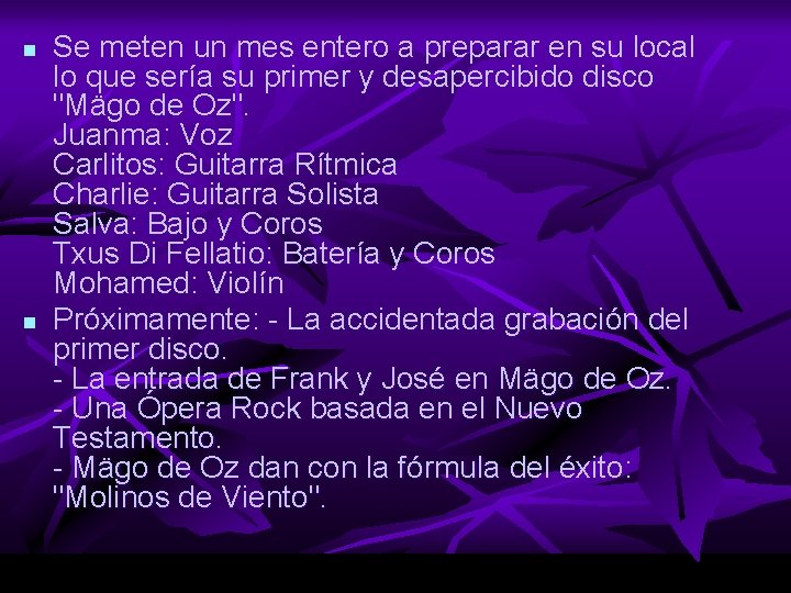 n n Se meten un mes entero a preparar en su local lo que