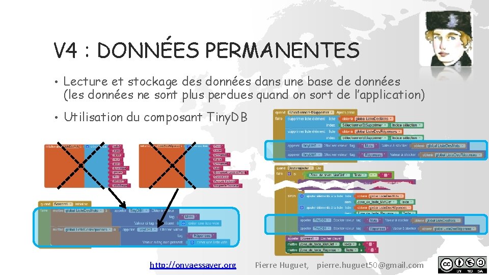 V 4 : DONNÉES PERMANENTES • Lecture et stockage des données dans une base