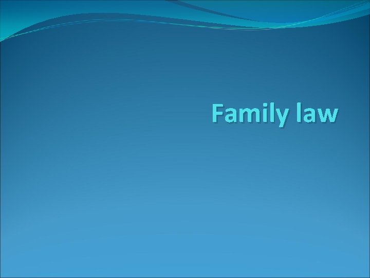 Family law 