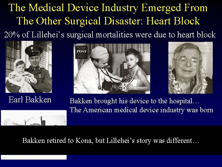 The Medical Device Industry Emerged From The Other Surgical Disaster: Heart Block 20% of