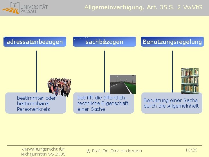 Allgemeinverfügung, Art. 35 S. 2 Vw. Vf. G adressatenbezogen bestimmter oder bestimmbarer Personenkreis Verwaltungsrecht