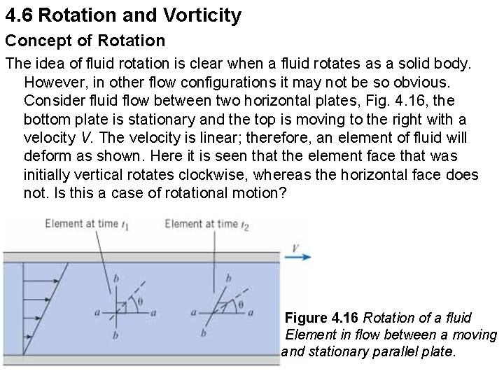 4. 6 Rotation and Vorticity Concept of Rotation The idea of fluid rotation is