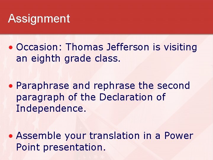 The Declaration Of Independence Go Usa Background On