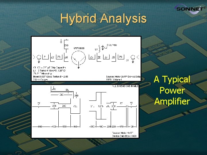 Hybrid Analysis A Typical Power Amplifier 