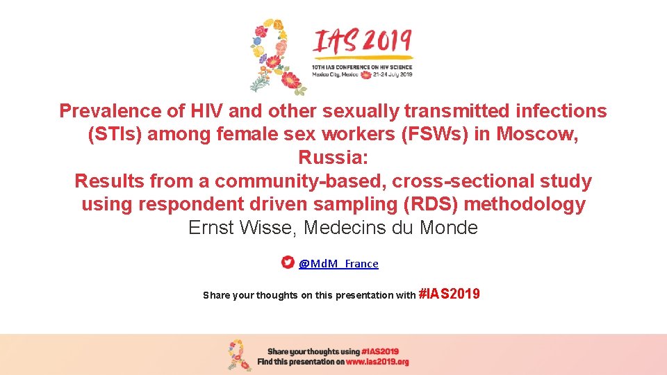 Prevalence of HIV and other sexually transmitted infections (STIs) among female sex workers (FSWs)