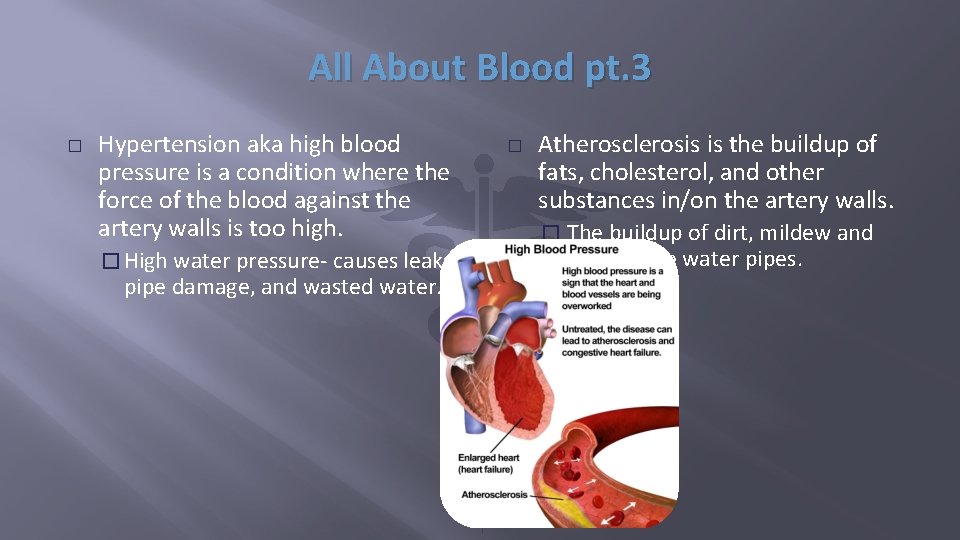 All About Blood pt. 3 � Hypertension aka high blood pressure is a condition