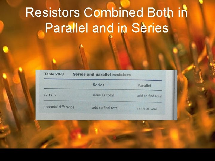 Resistors Combined Both in Parallel and in Series 