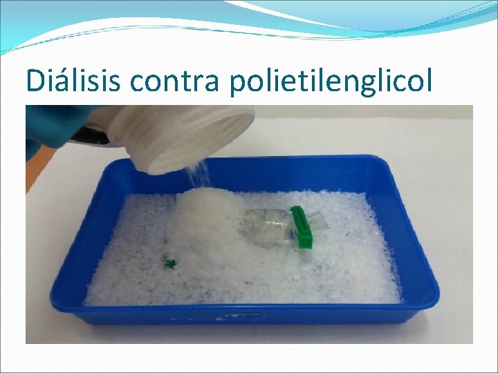 Diálisis contra polietilenglicol 