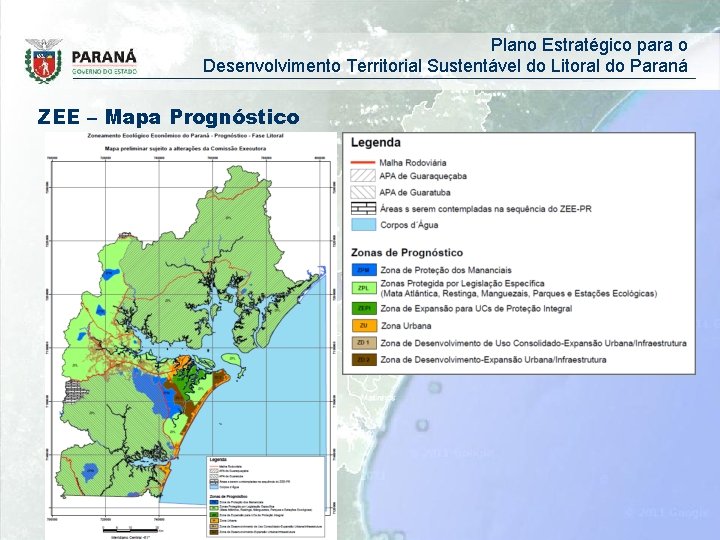 Plano Estratégico para o Desenvolvimento Territorial Sustentável do Litoral do Paraná ZEE – Mapa