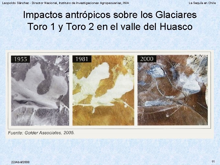 Leopoldo Sánchez - Director Nacional, Instituto de Investigaciones Agropecuarias, INIA La Sequía en Chile