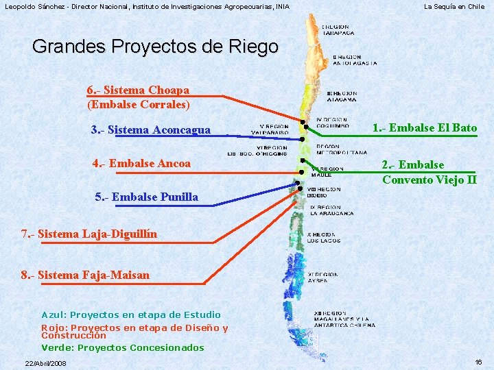 Leopoldo Sánchez - Director Nacional, Instituto de Investigaciones Agropecuarias, INIA La Sequía en Chile