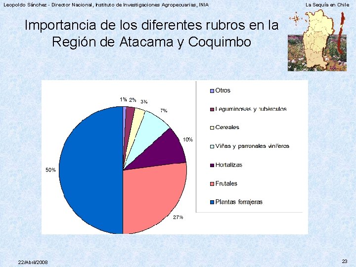 Leopoldo Sánchez - Director Nacional, Instituto de Investigaciones Agropecuarias, INIA La Sequía en Chile