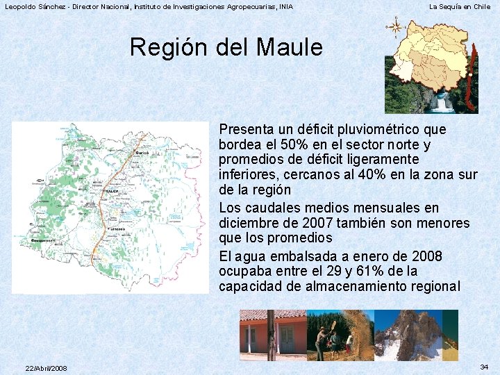 Leopoldo Sánchez - Director Nacional, Instituto de Investigaciones Agropecuarias, INIA La Sequía en Chile